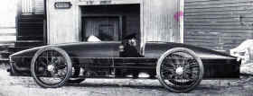 F.O. Stanley in the "Rocket" in 1906. World land speed record 1/26/06 - 127.659 mph 