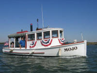 Mojo Navy Motor Launch on the Sacramento River Delta