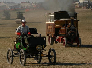 1899 Locomobile & Fowler Steam Bus - at Dorset Steam Fair ----Click the link below to see Dorset Steam Fair